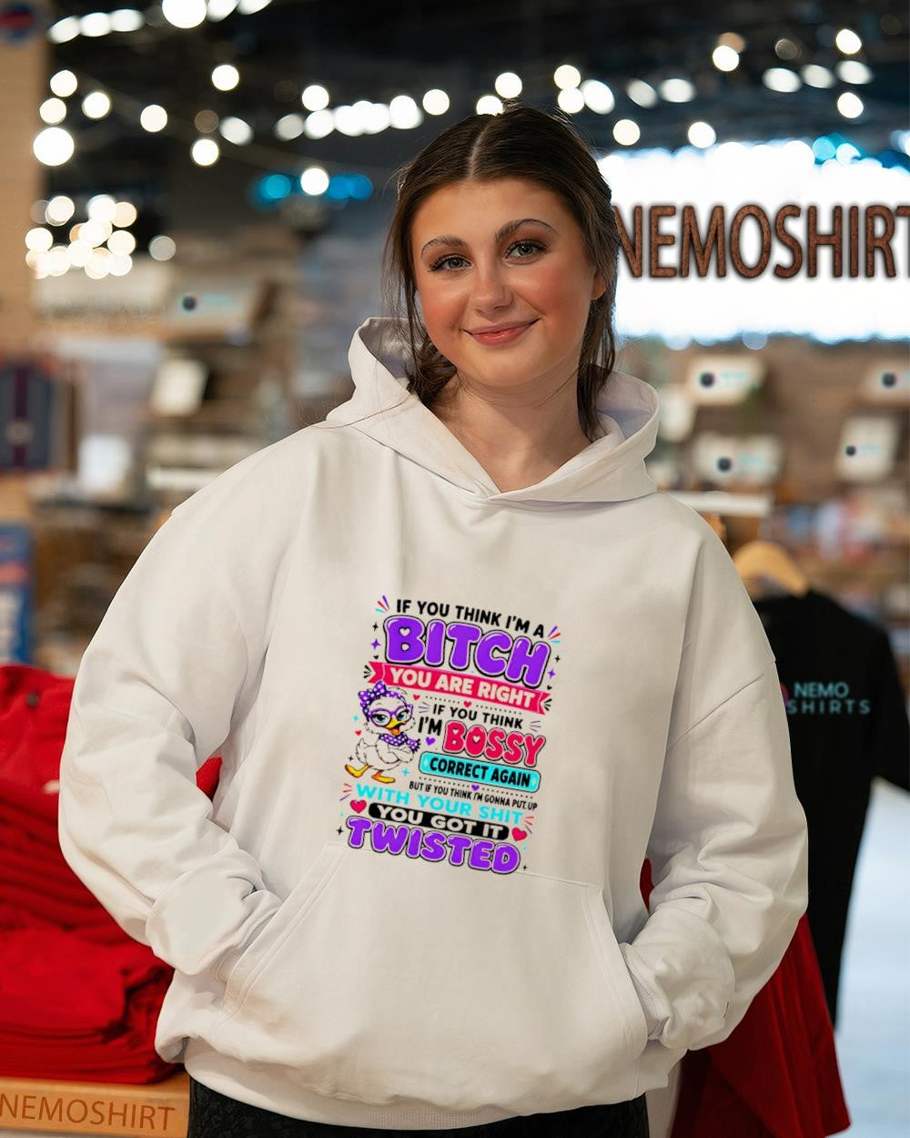 Duck if you think I’m a bitch you are right shirt