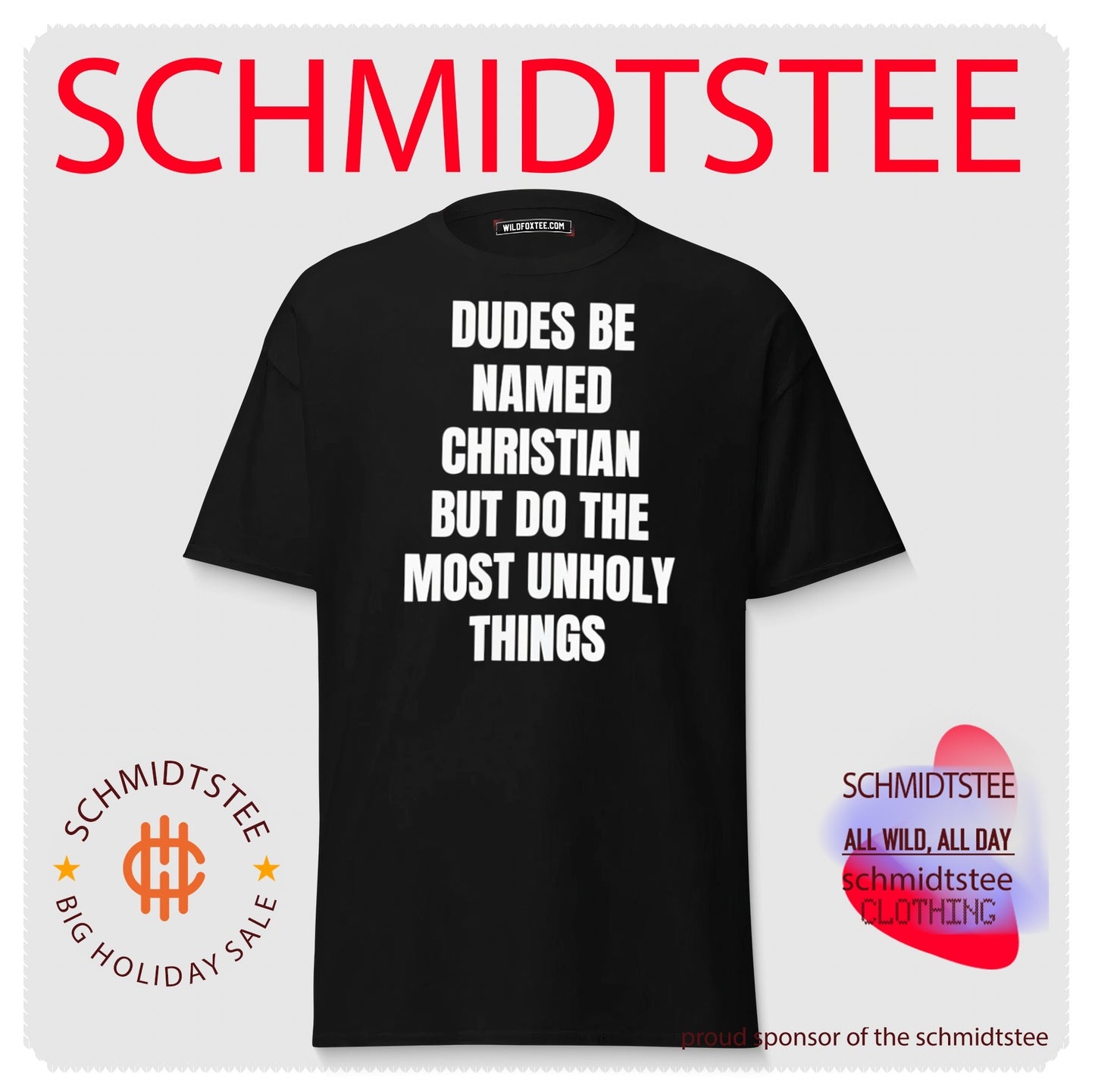 Dudes be named Christian but do the most unholy things shirt