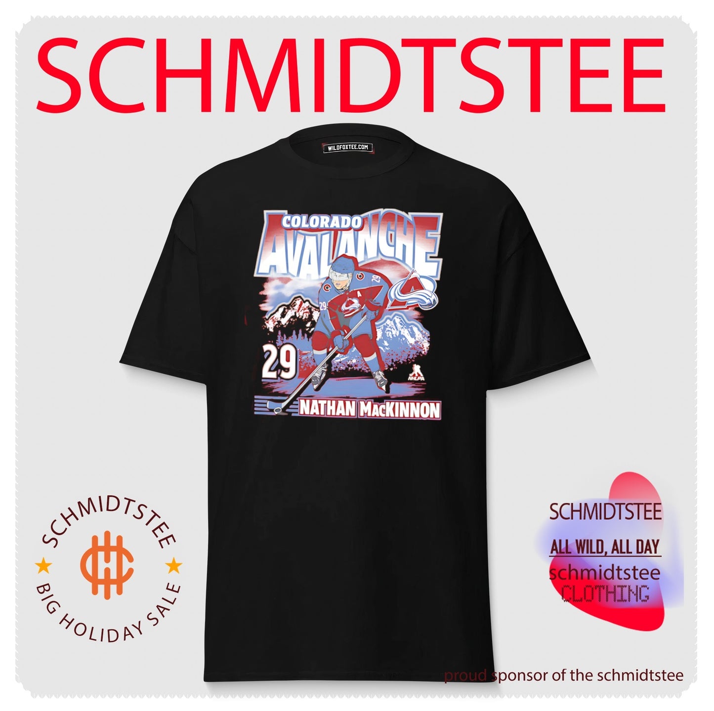 Colorado Avalanche Nathan MacKinnon City Name & Number shirt