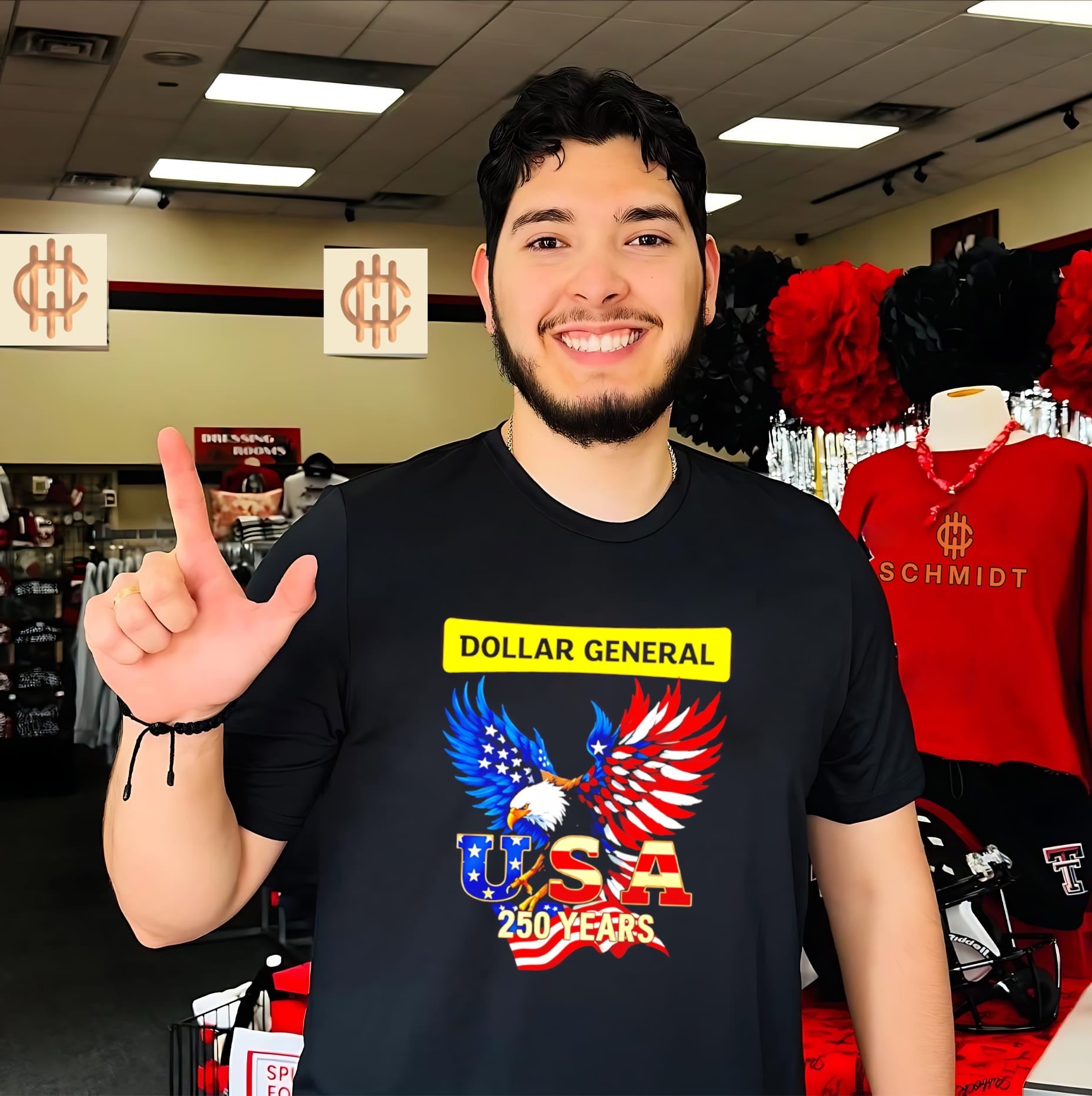 Eagle Dollar General 250 Years Of America Usa Flag Shirt
