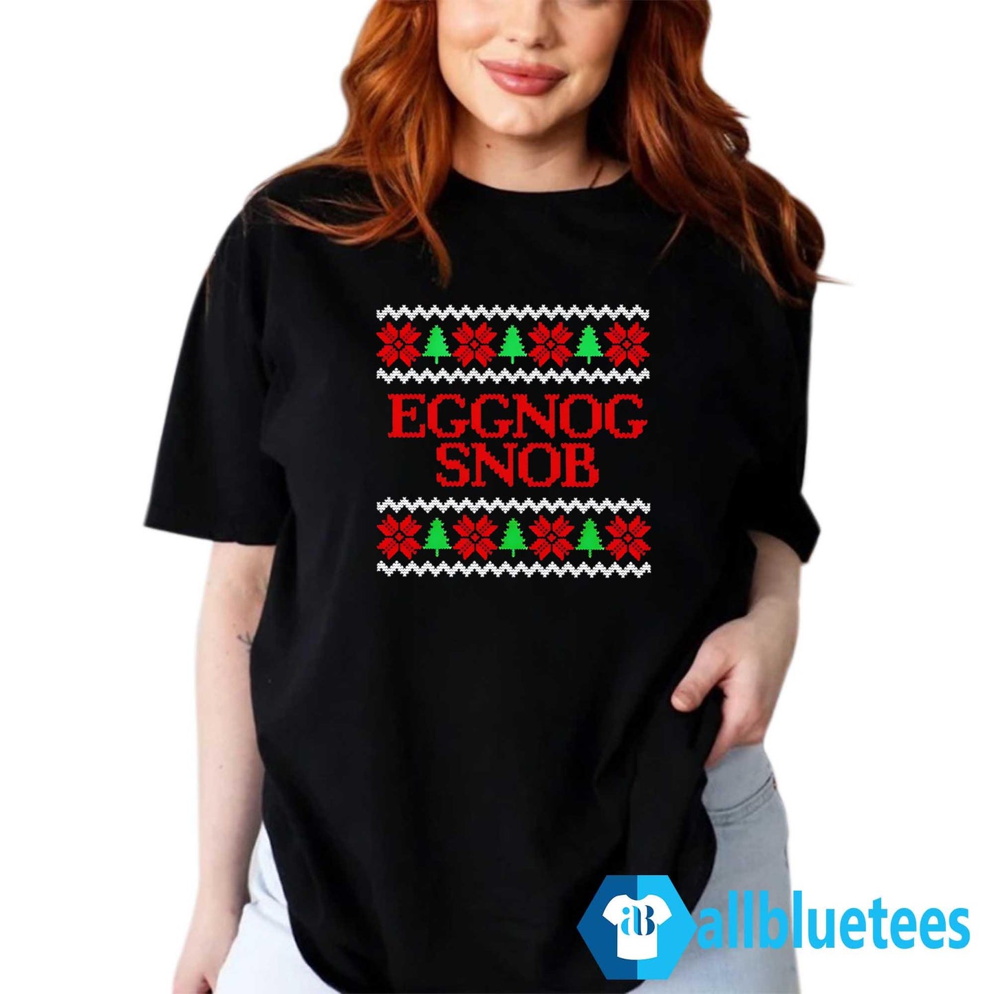 Eggnog Snob Christmas Sweater