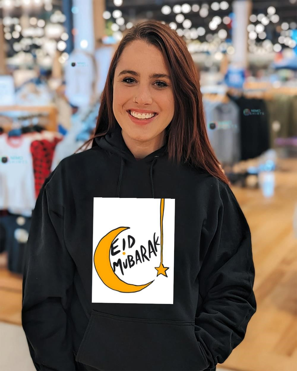 Eid Mubarak moon star shirt