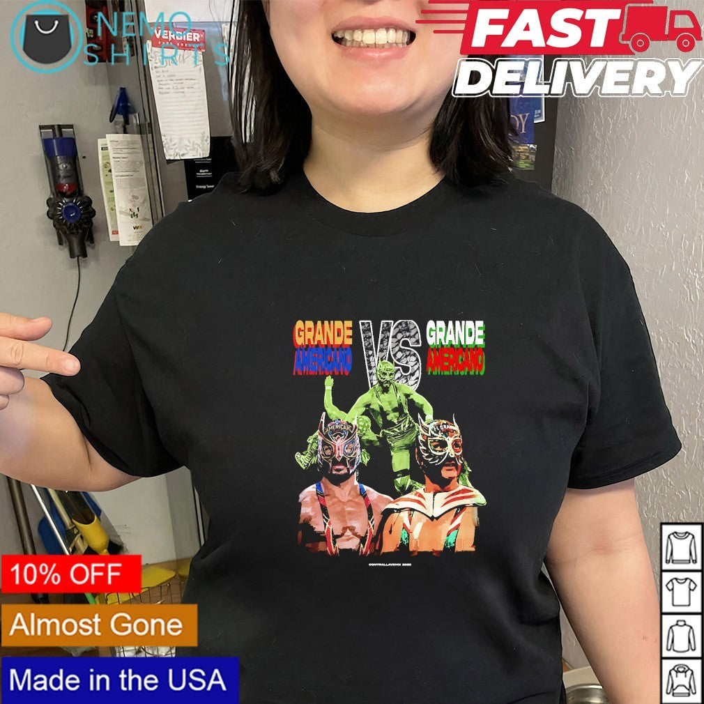 El Grande Americano wrestlers mask shirt