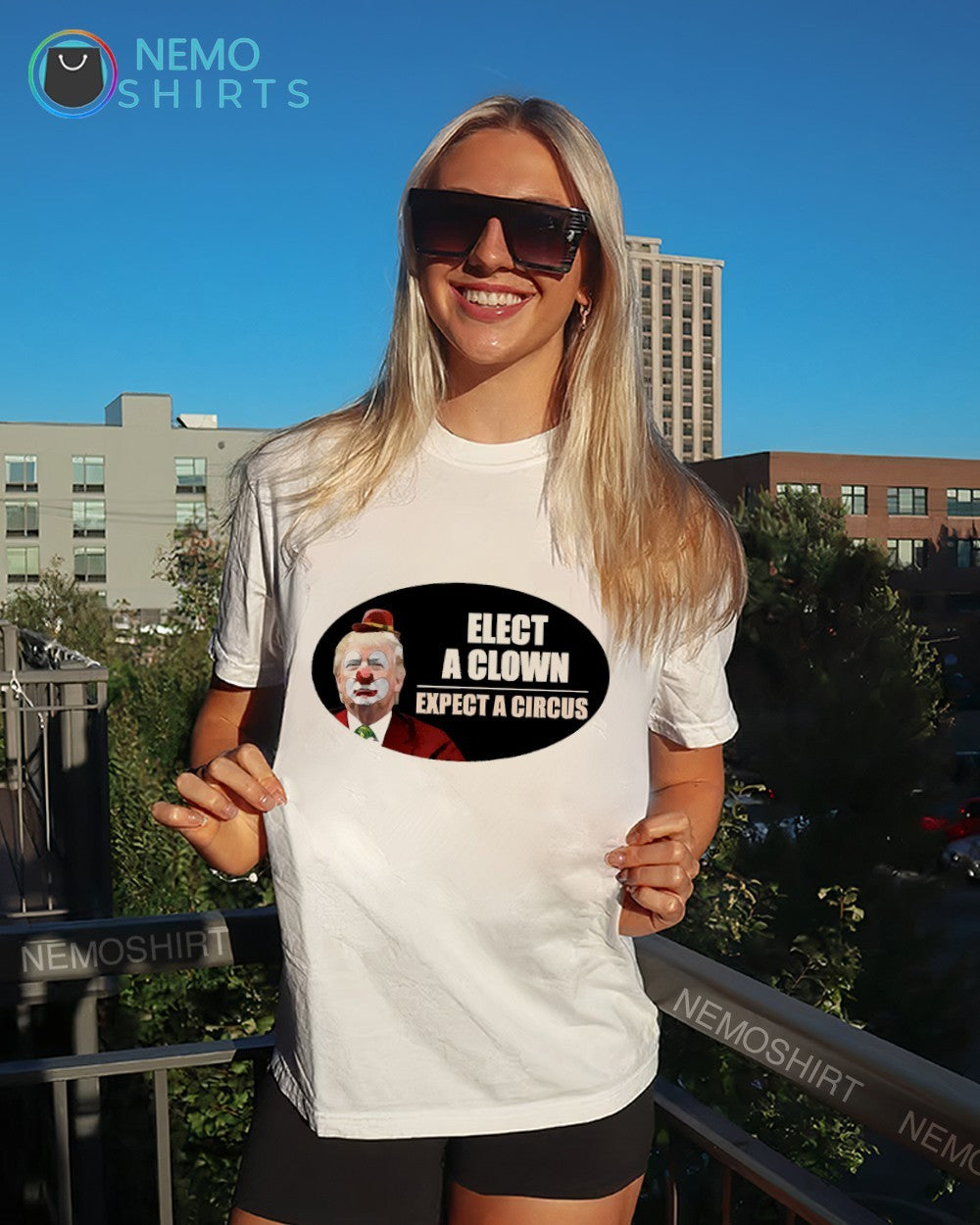 Elect a clown expect a circus anti Trump shirt