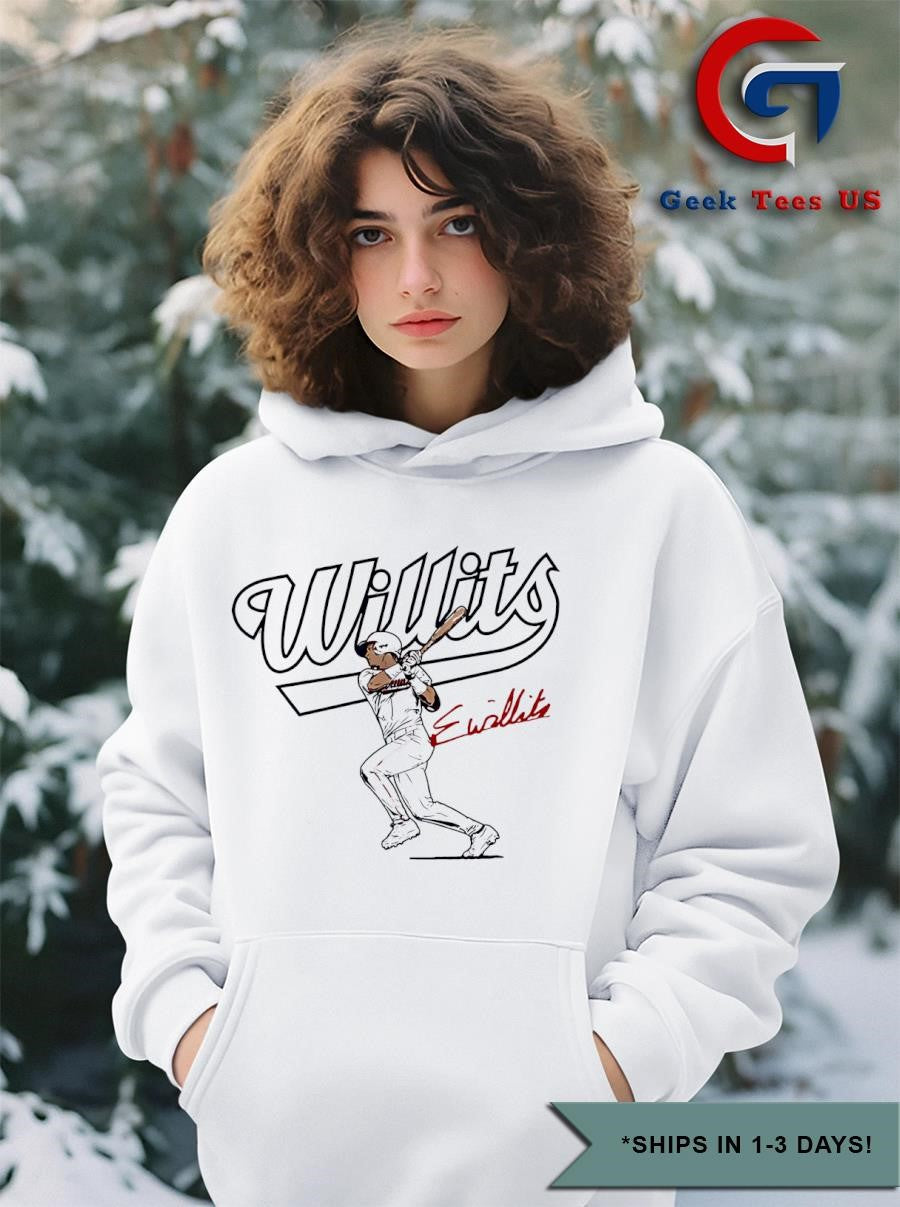 Eli Willits Fredericksburg Nationals Baseball signature slugger swing shirt