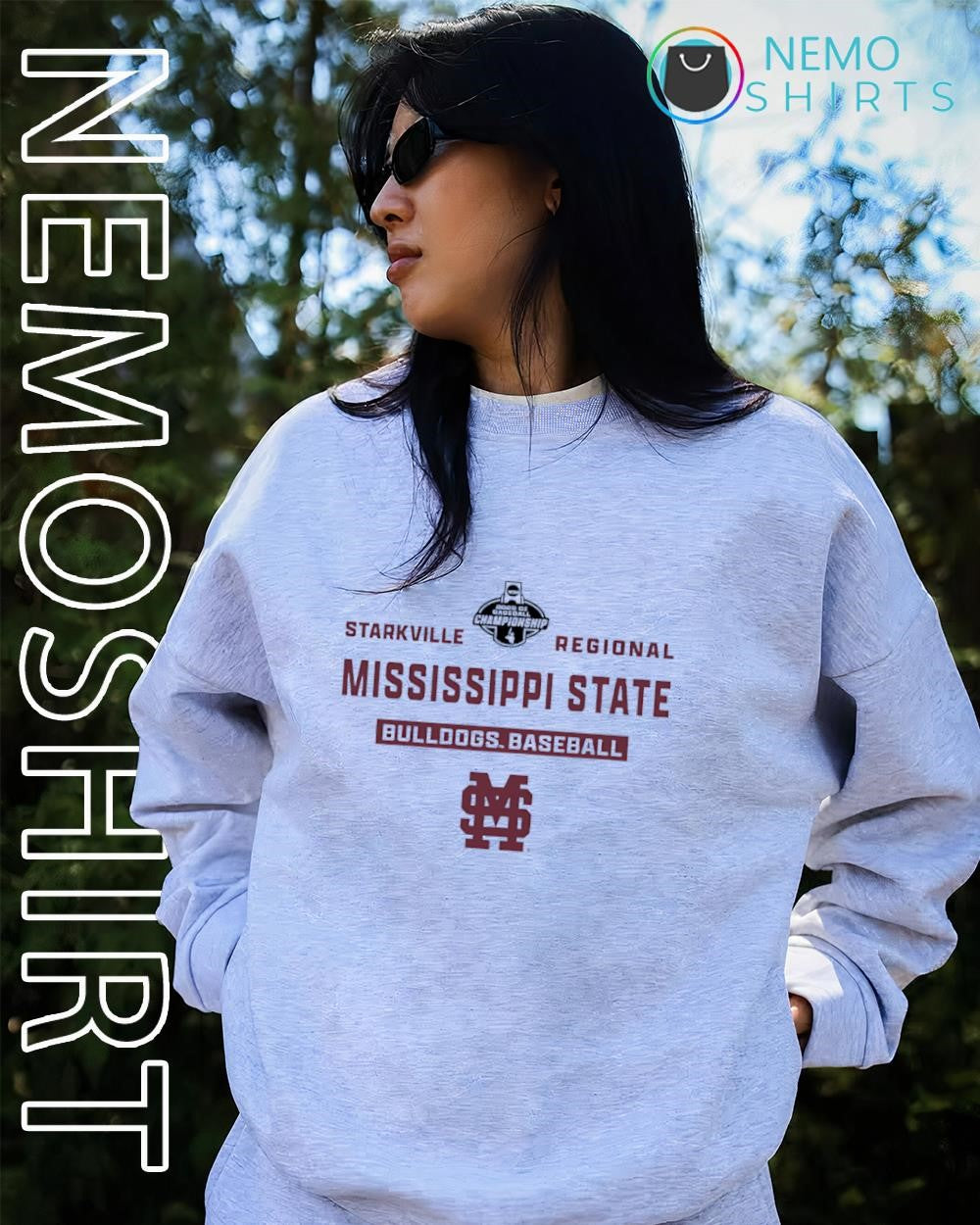 Starkville Regional Mississippi State Bulldogs Baseball logo shirt