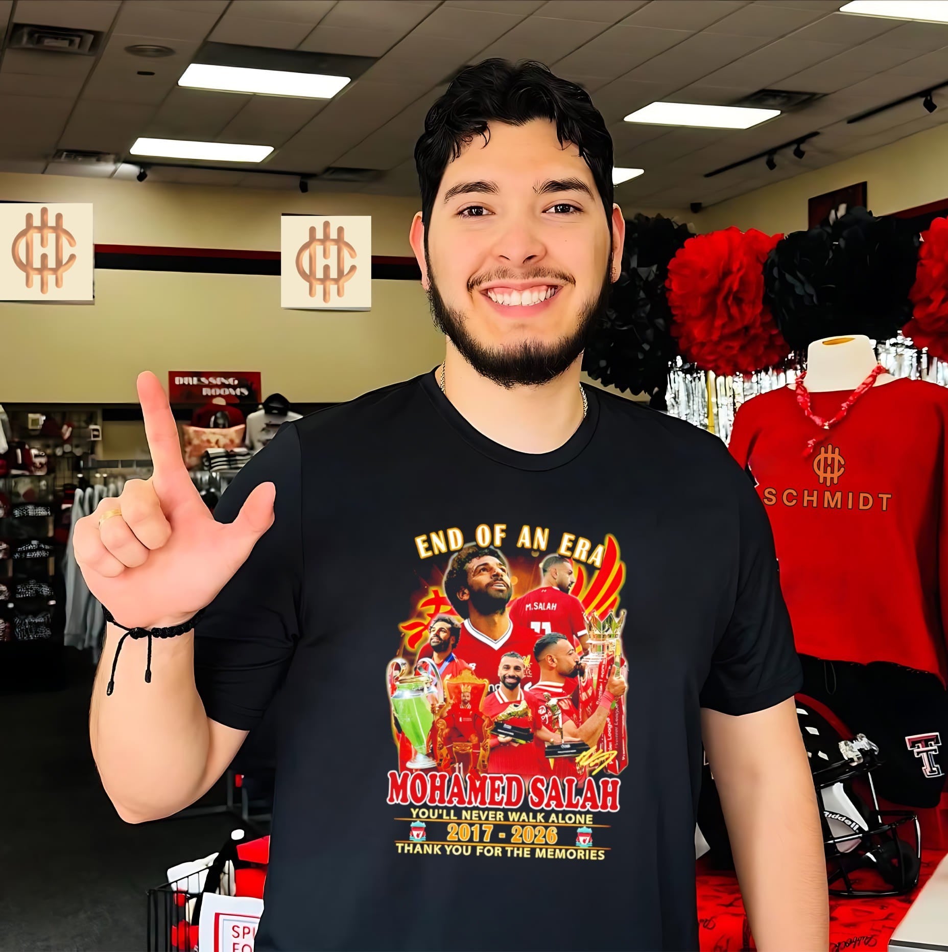 End of an era Mohamed Salah you’ll never walk alone 2017-2026 thank you for the memories signature shirt
