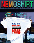 End the suffering remove and arrest Donald Trump shirt