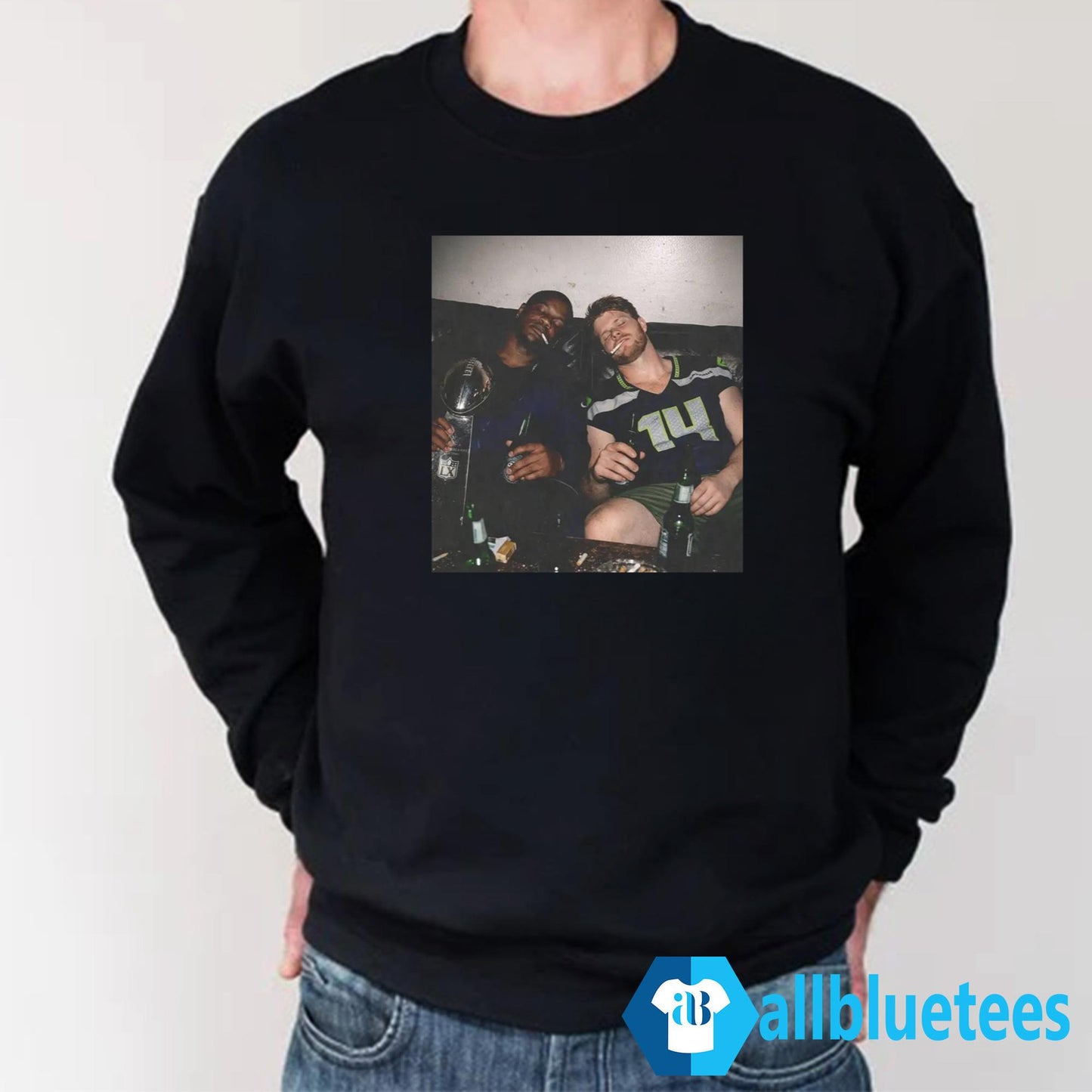 Ernest Jones and Sam Darnold Smoking Shirt