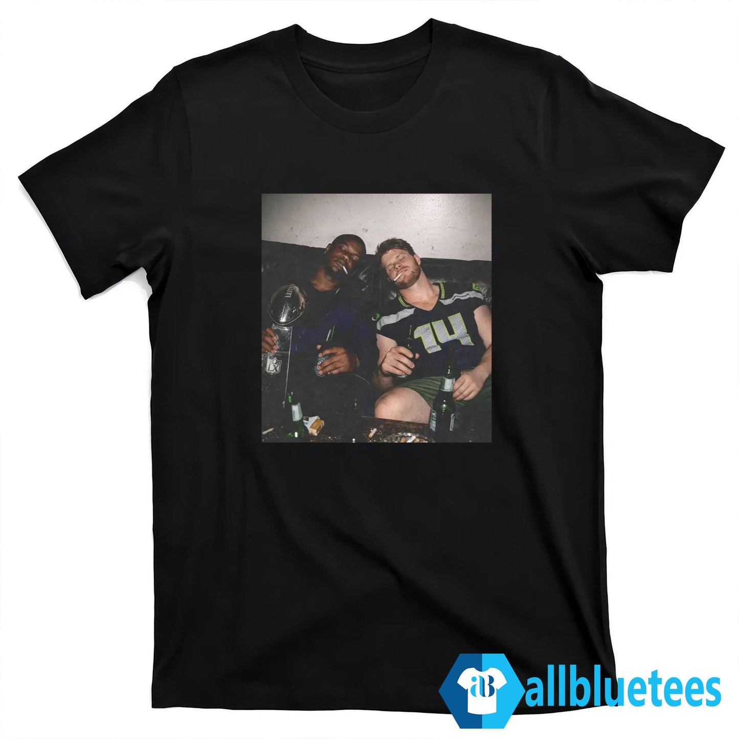 Ernest Jones and Sam Darnold Smoking Shirt
