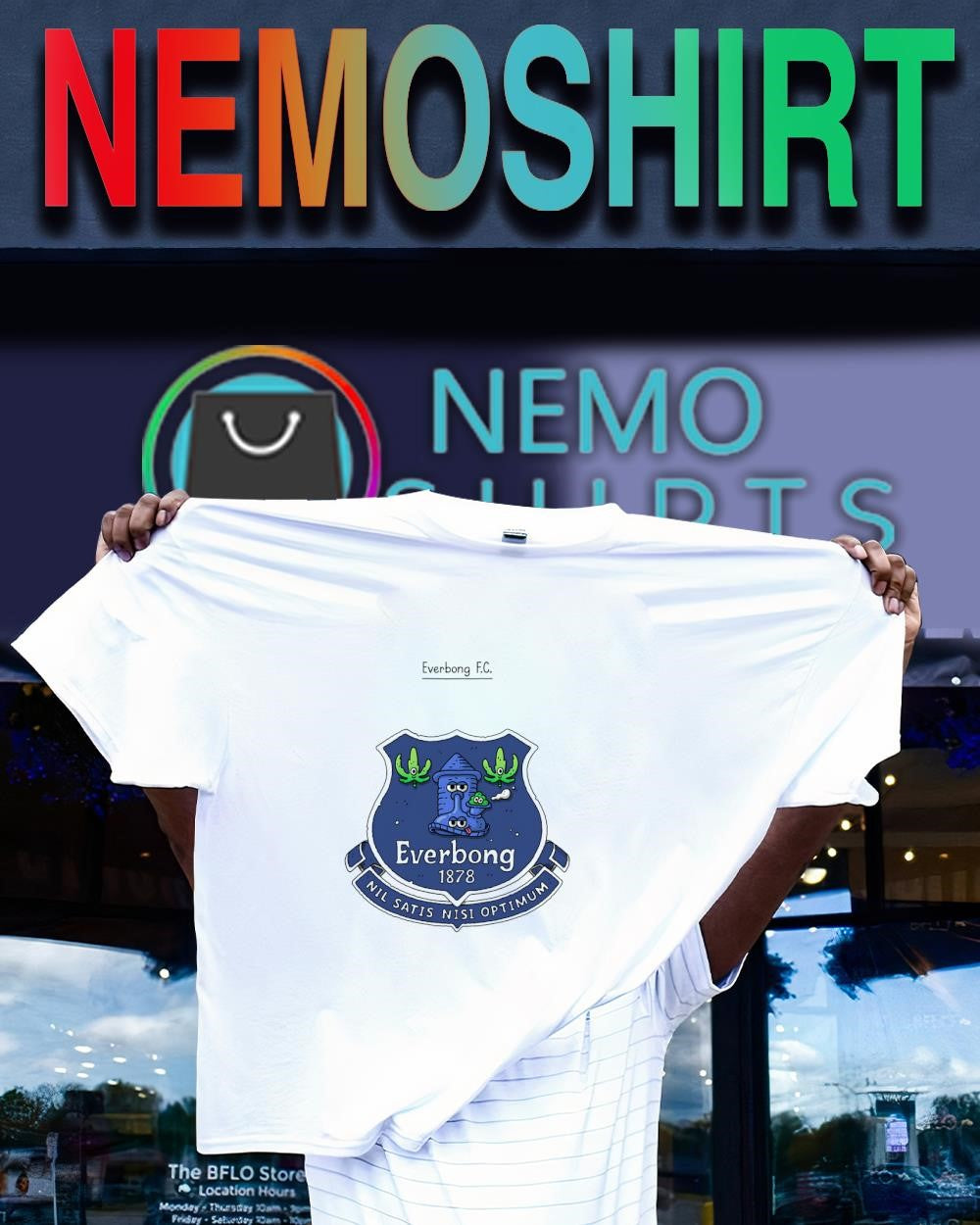 Everbong F.C. Nil satis nisi optimum 1878 cartoon shirt