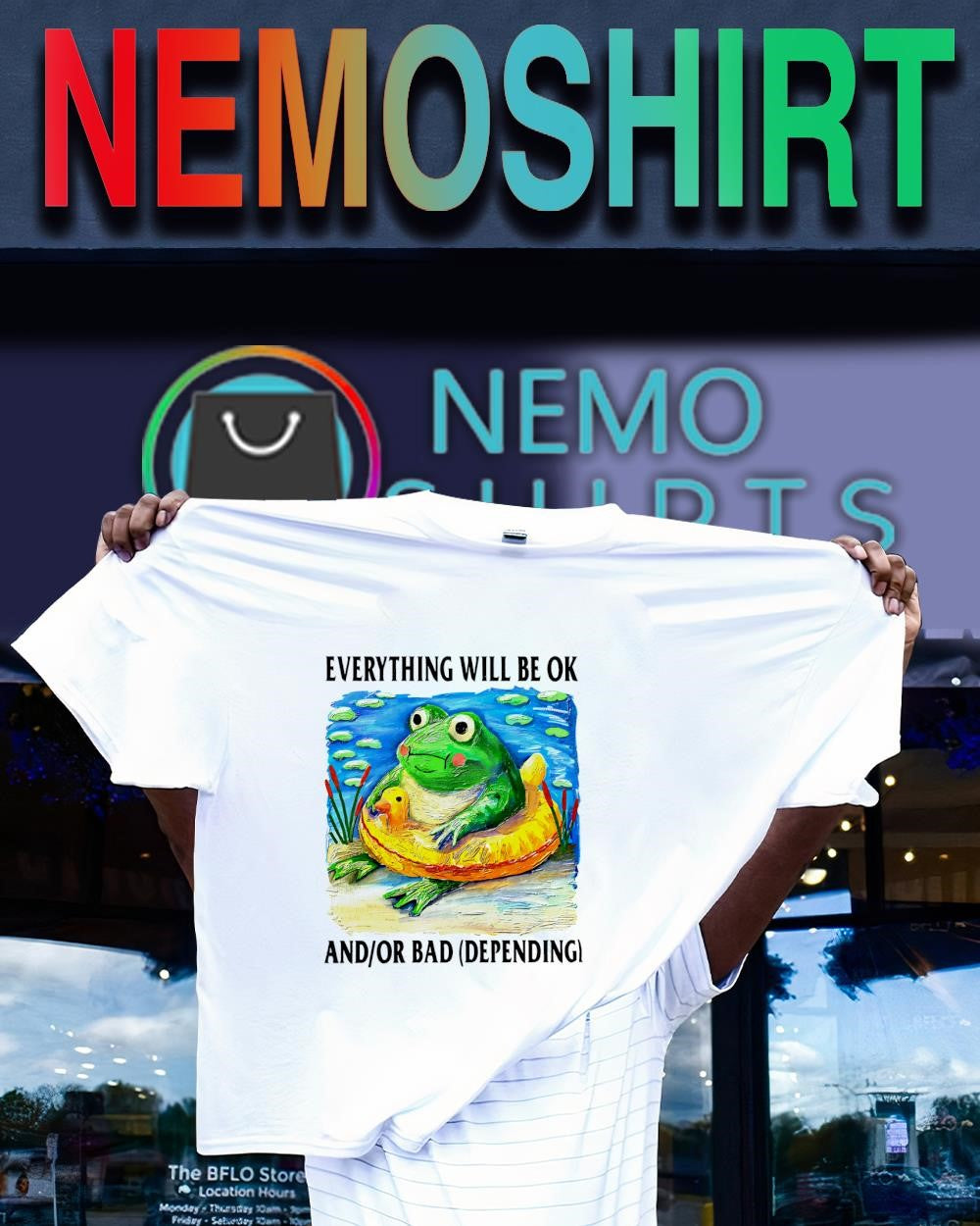 Everythings will be ok and ỏ bad frog classic shirt
