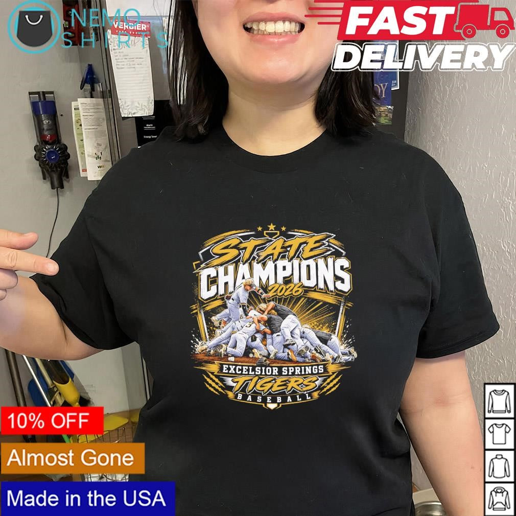 Excelsior Springs Tigers 2026 Baseball State Champions shirt