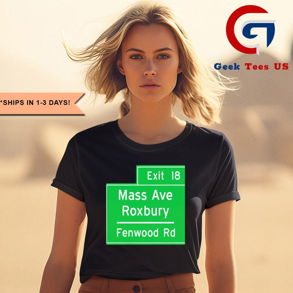 Exit 18 Mass Ave Roxbury Fenwood Rd shirt