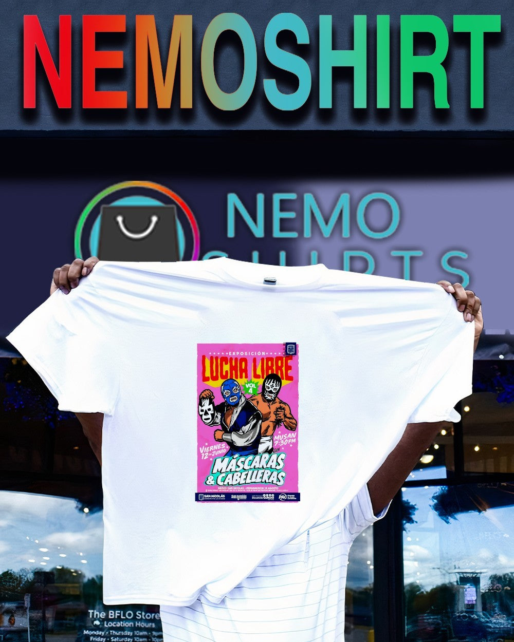 Exposicion Lucha Libre Mascaras and Cabelleras Vol 4 shirt