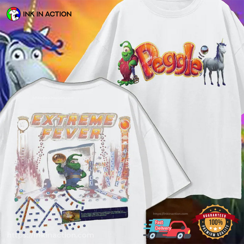 Extreme Fever Peggle Casual Game 90s 2-sided Shirt