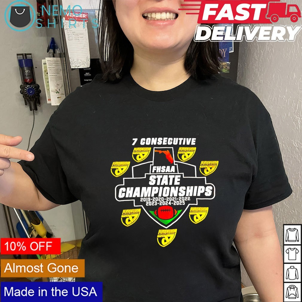 FHSAA Girls State Championships 7 consecutive shirt