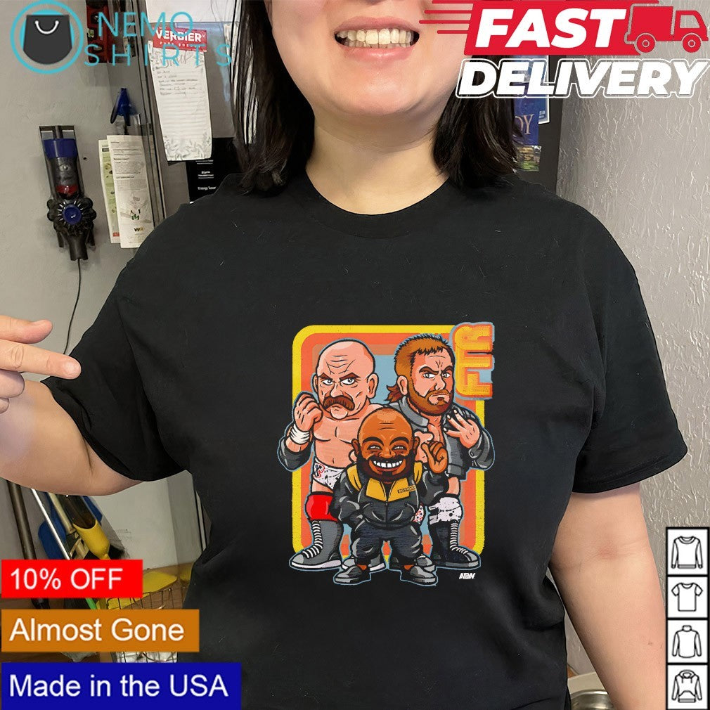 FTR and Stokely Hathaway Little Legends AEW graphic shirt