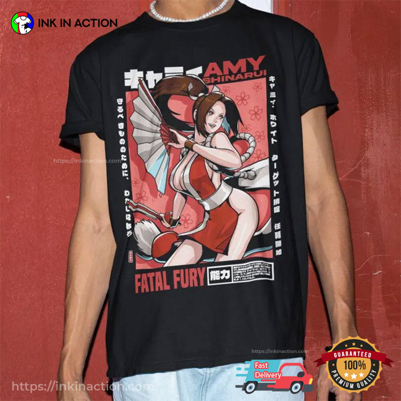 Fatal Fury Mai Shiranui Waifu Gaming Shirt