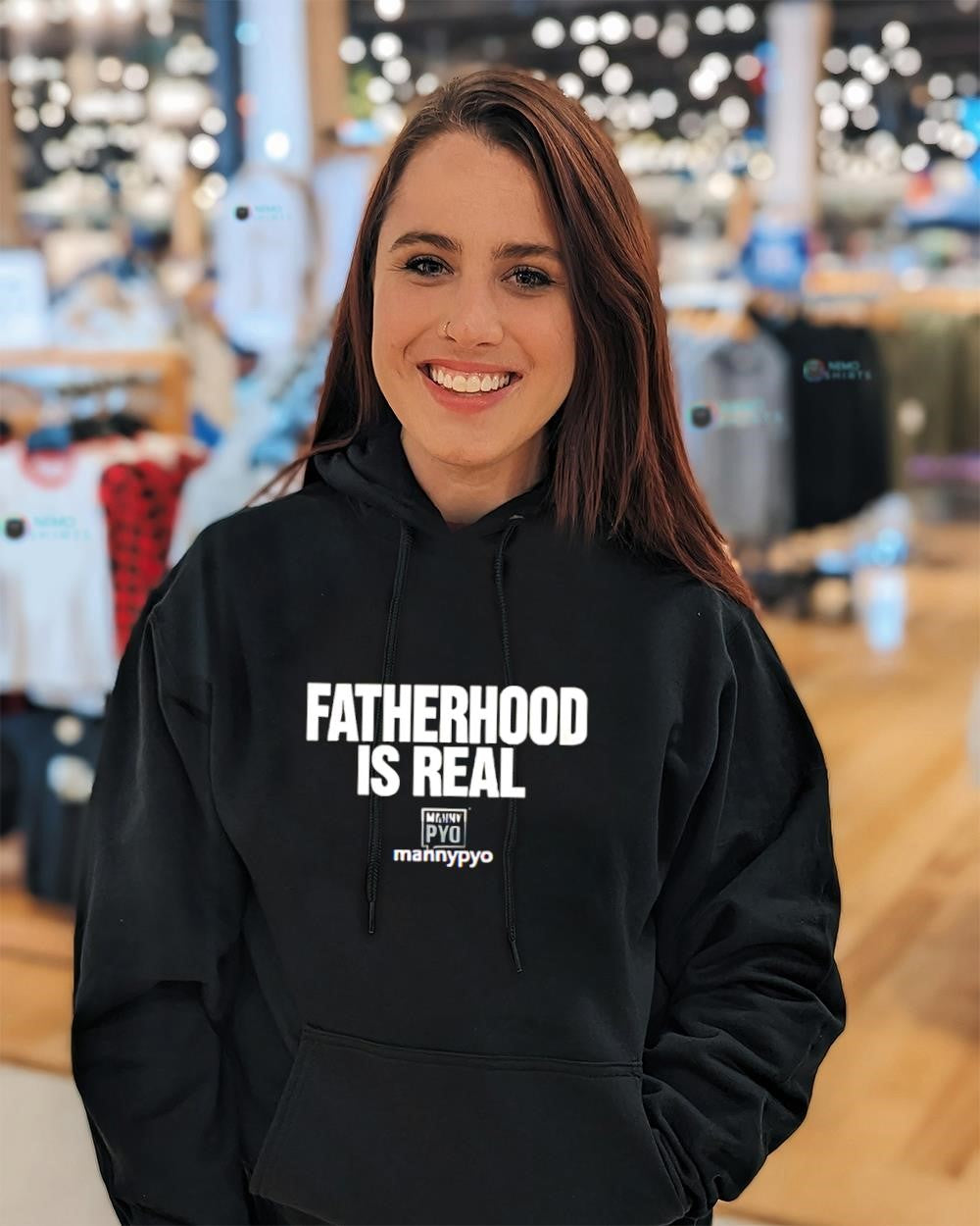 Fatherhood is real slogan shirt