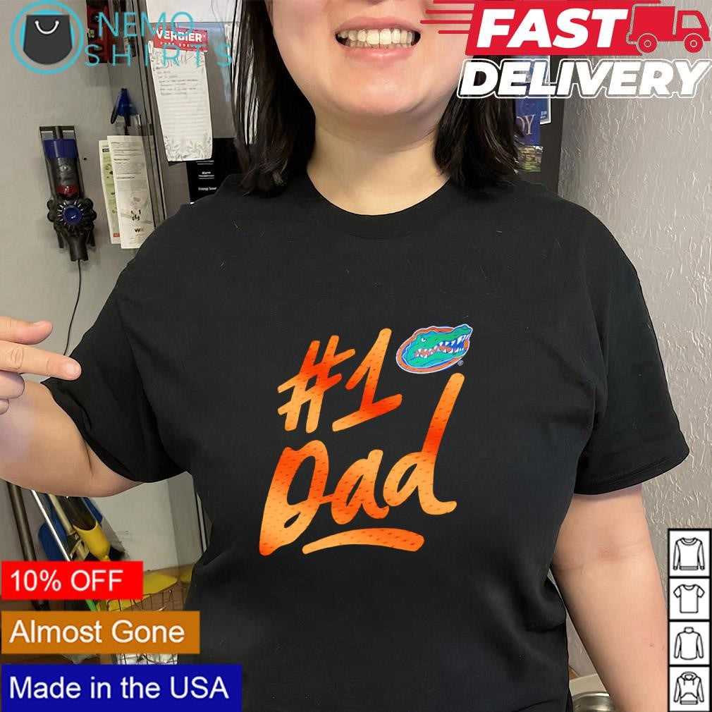 Father’s Day Florida Gators number 1 Dad logo shirt