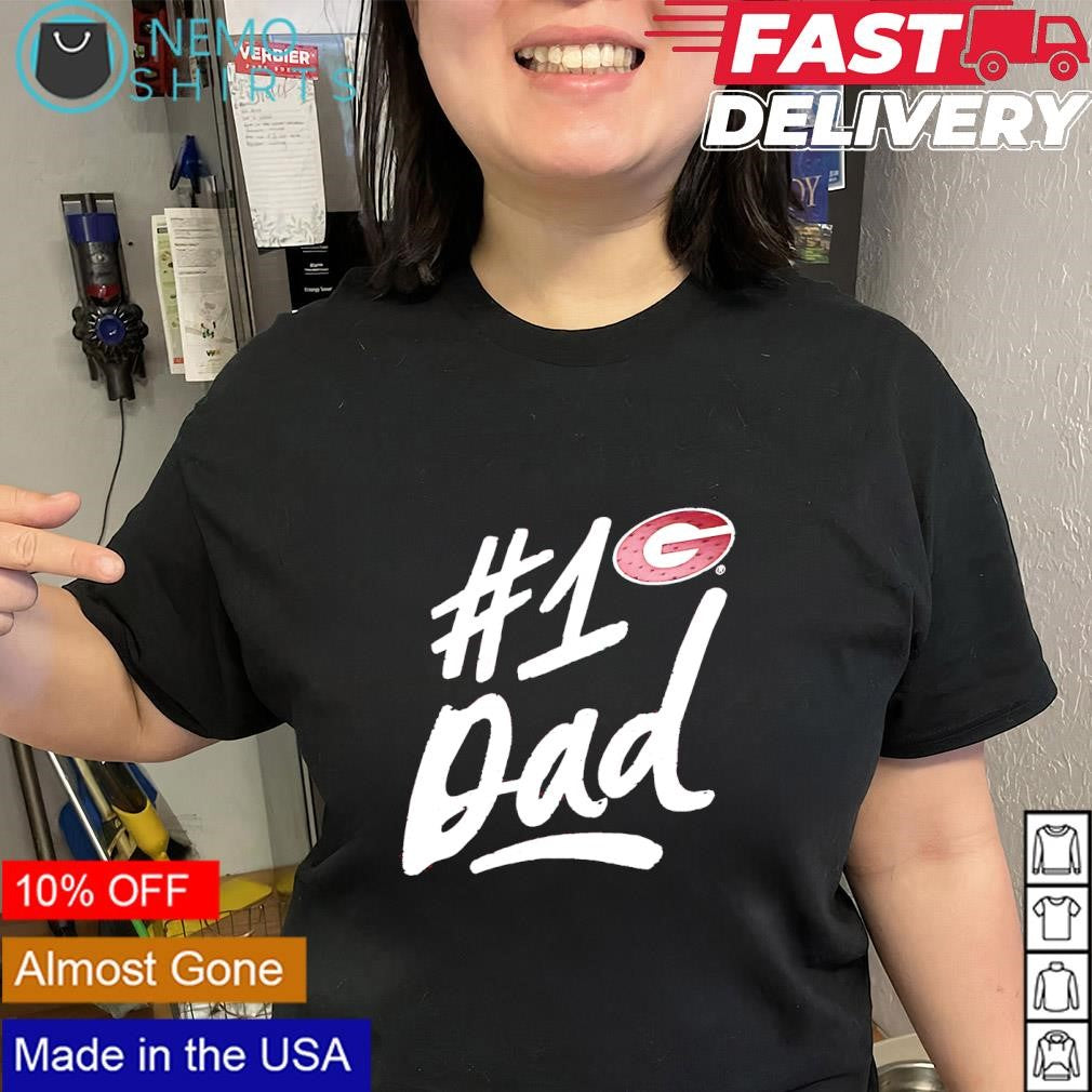 Father’s Day Georgia Bulldogs number 1 Dad logo shirt