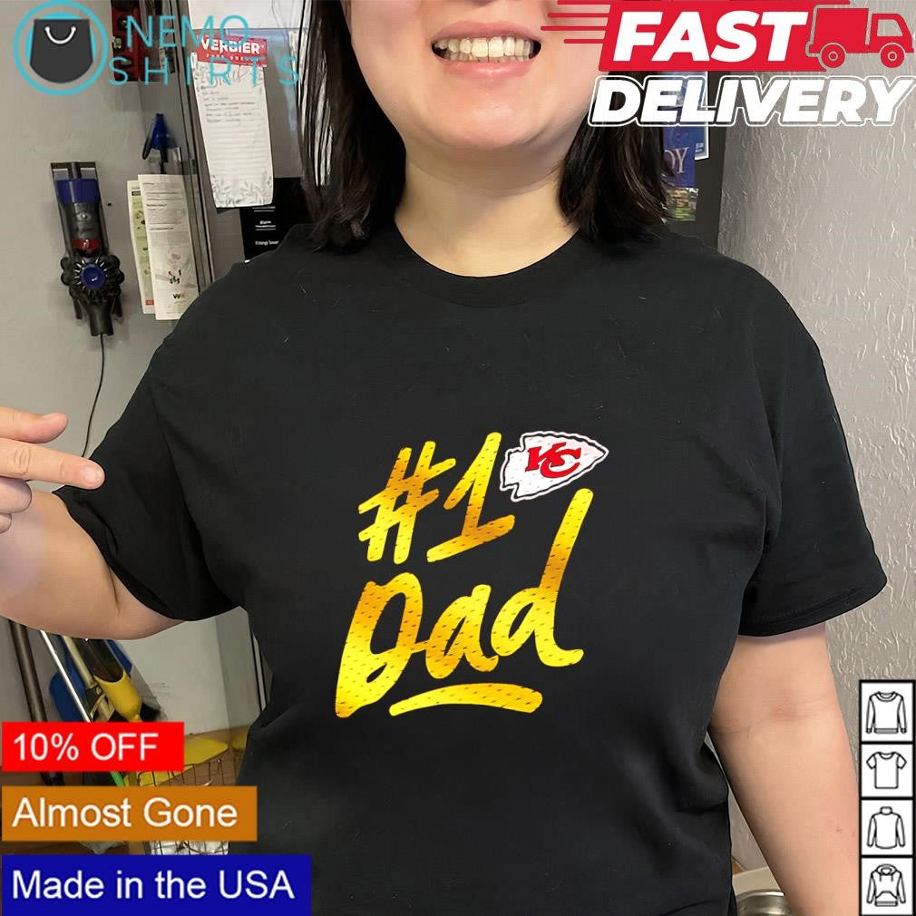 Father’s Day Kansas City Chiefs number 1 Dad logo shirt