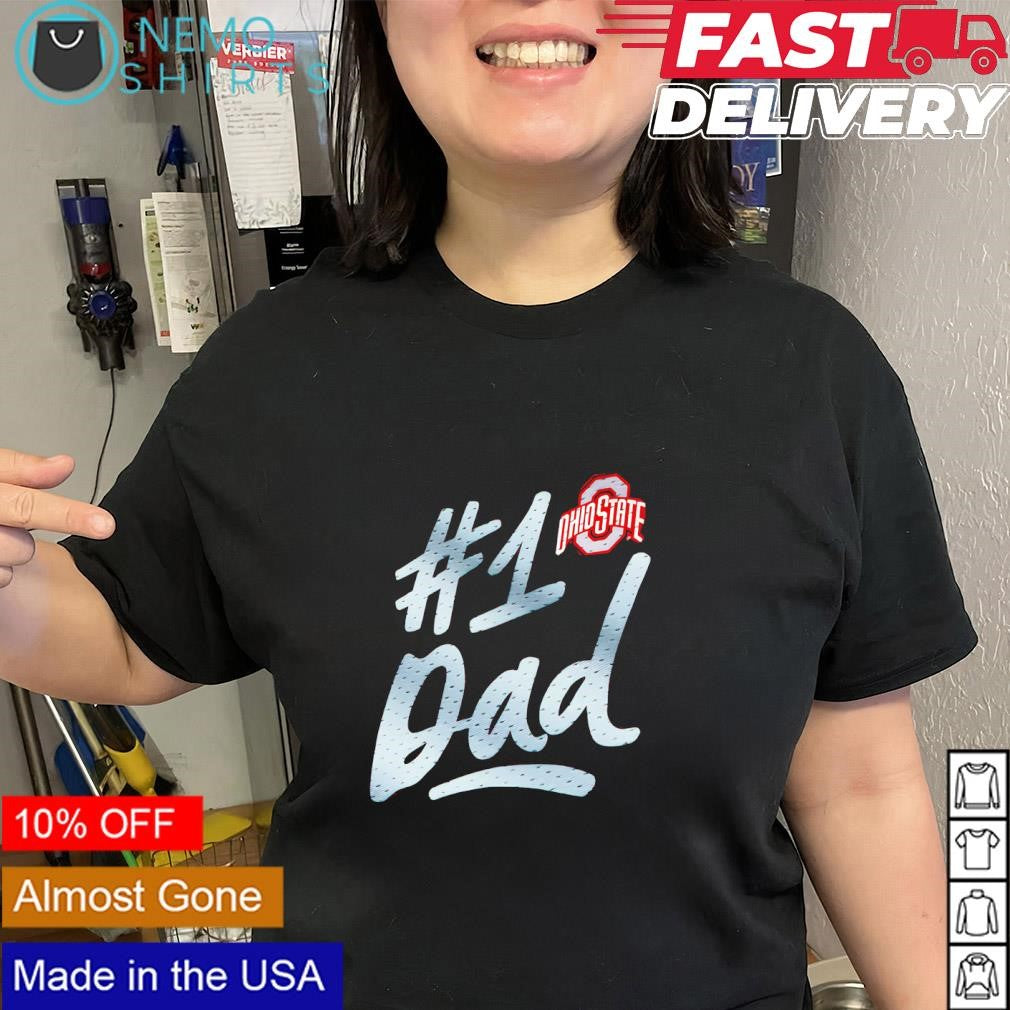 Father’s Day Ohio State Buckeyes number 1 Dad logo shirt