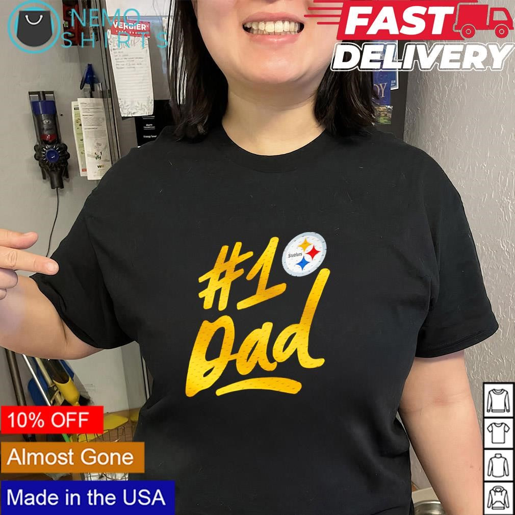 Father’s Day Pittsburgh Steelers number 1 Dad logo shirt