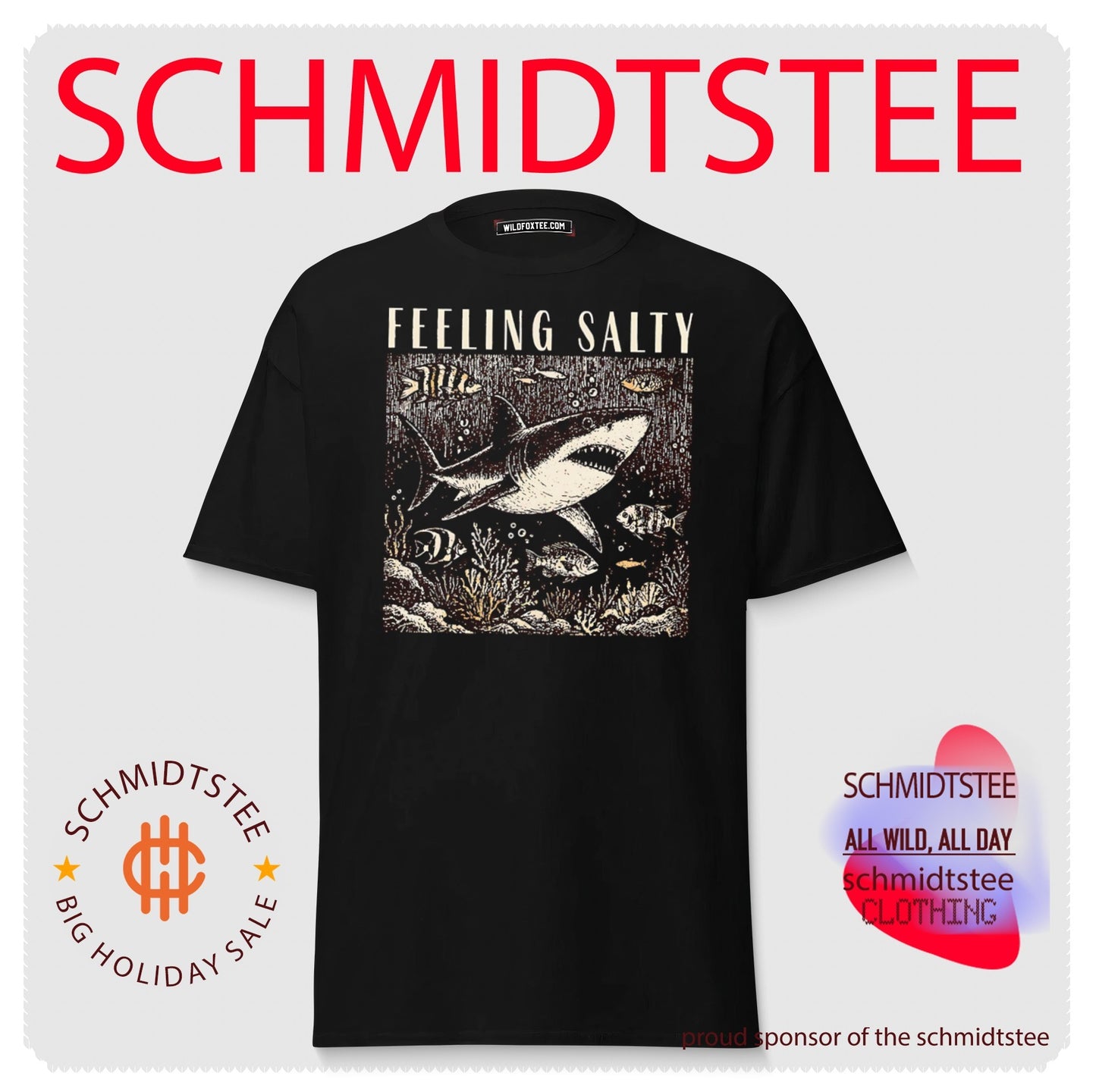 Feeling Salty fish retro shirt