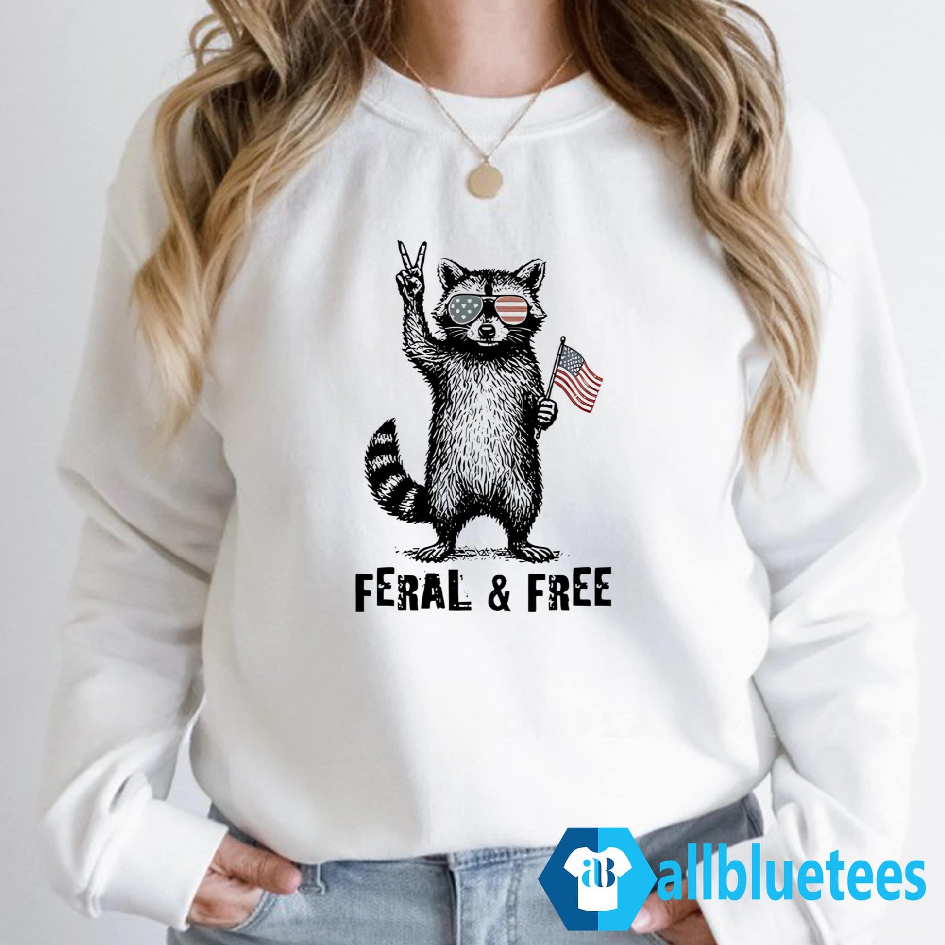 Feral And Free Raccoon American Shirt