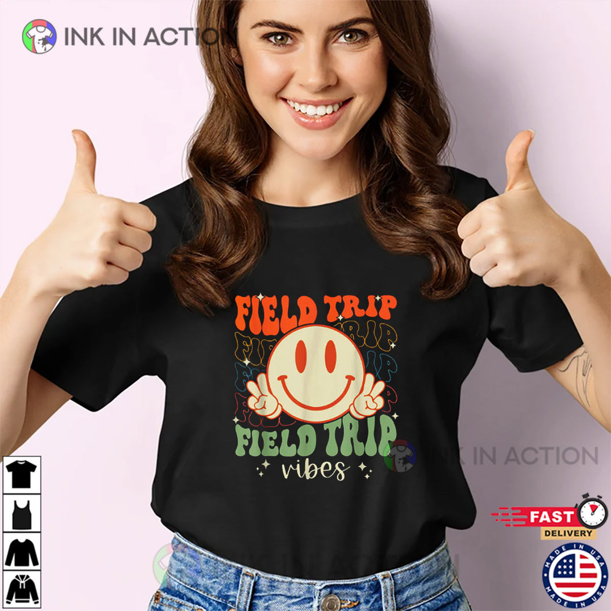 Field Trip Vibes Groovy Field Day T-shirt