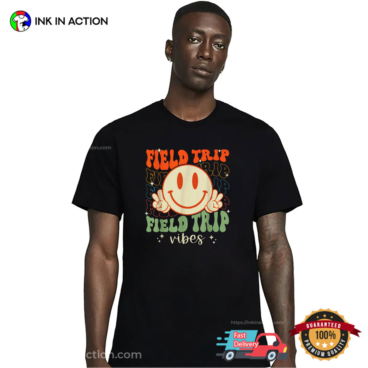 Field Trip Vibes Groovy Field Day T-shirt