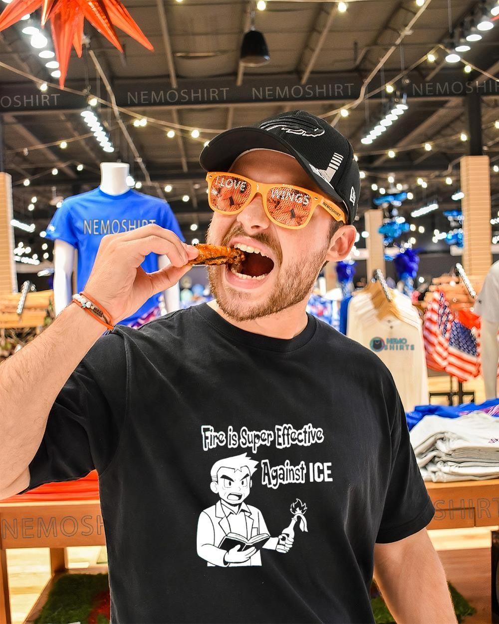 Fire is super effective against ice shirt