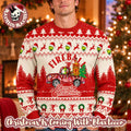 Fireball Grinch Merry Christmas Funny Ugly Sweater 2026