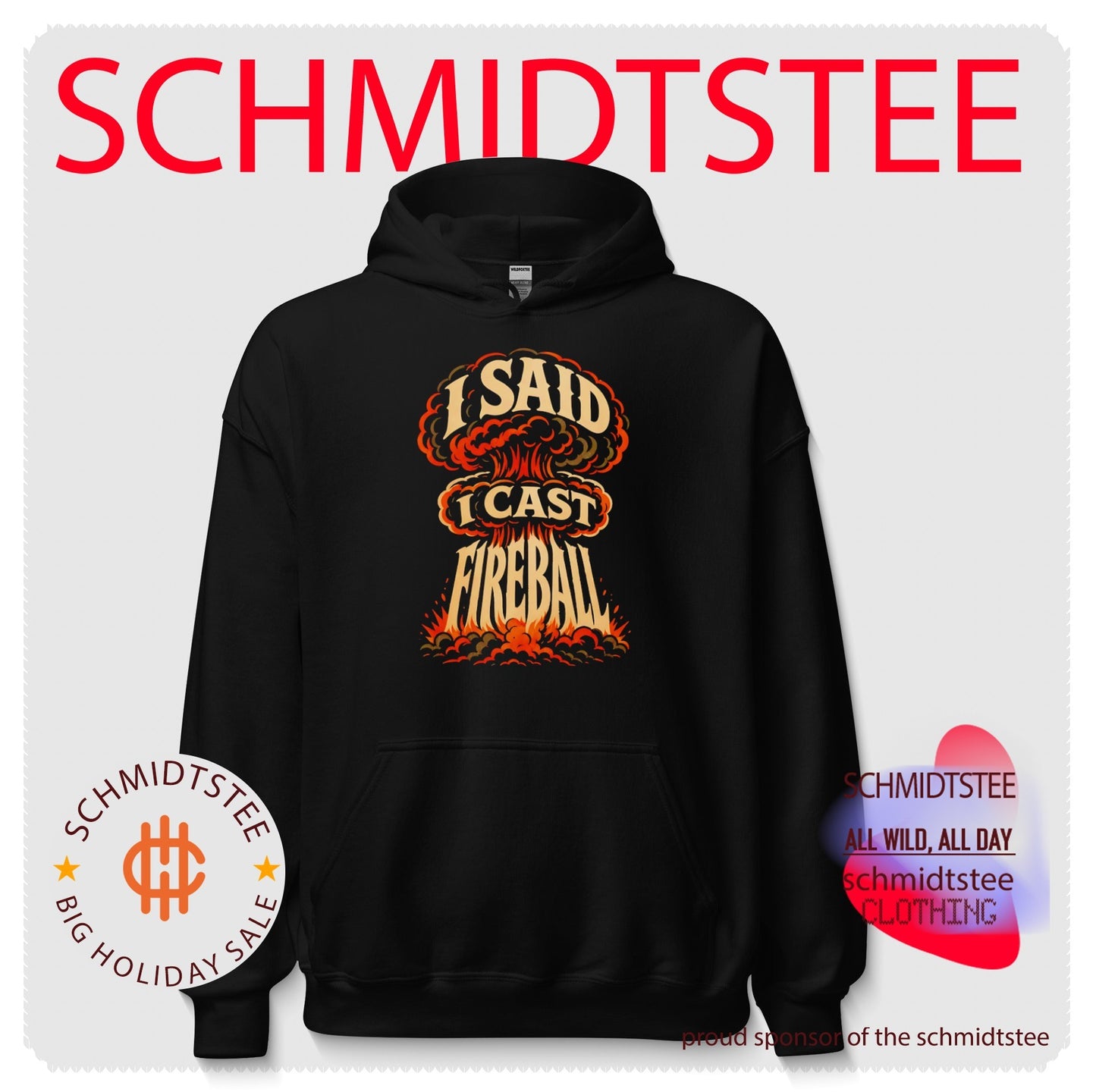 Fireball mushroom cloud I said I cast fireball shirt