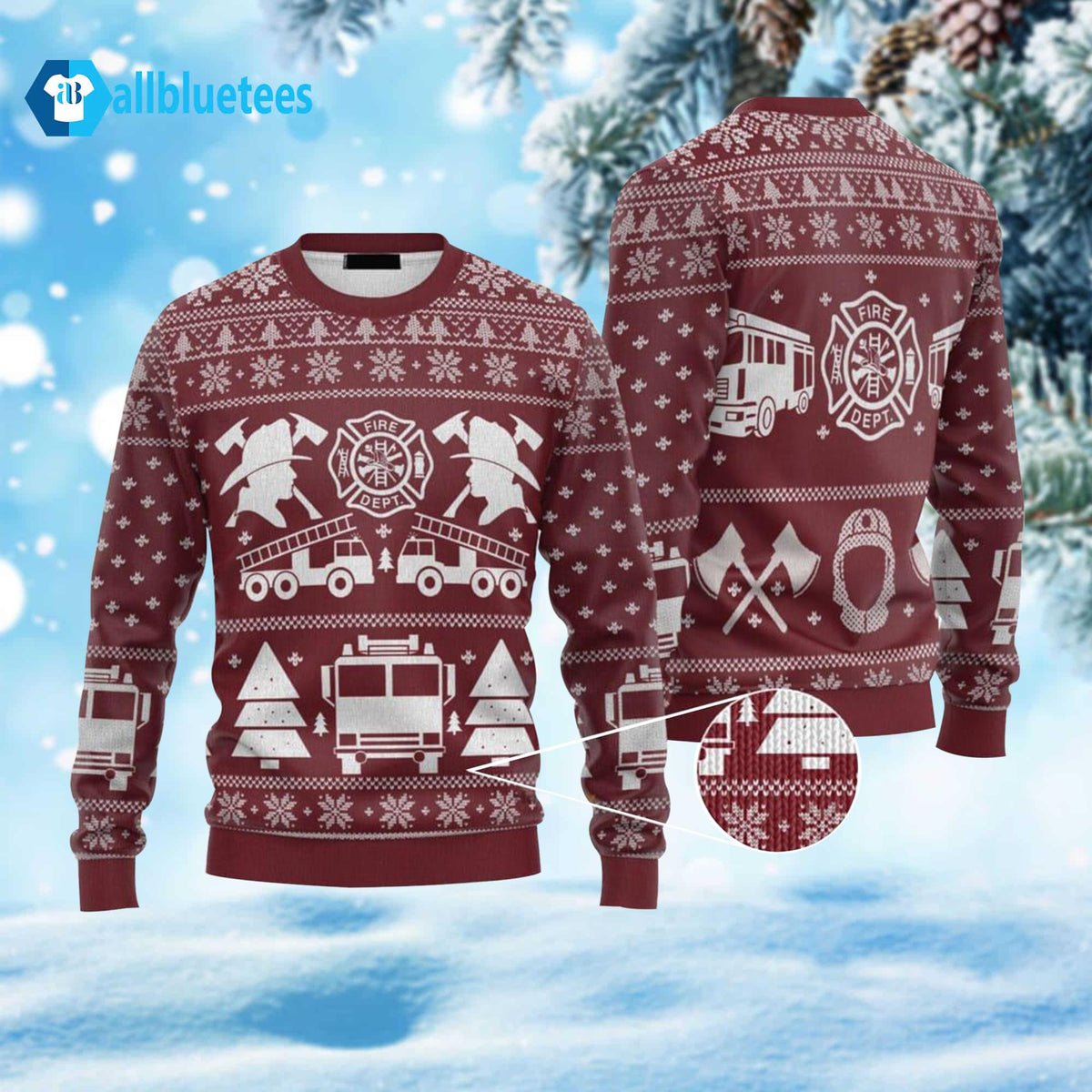 Firefighter Ugly Sweater