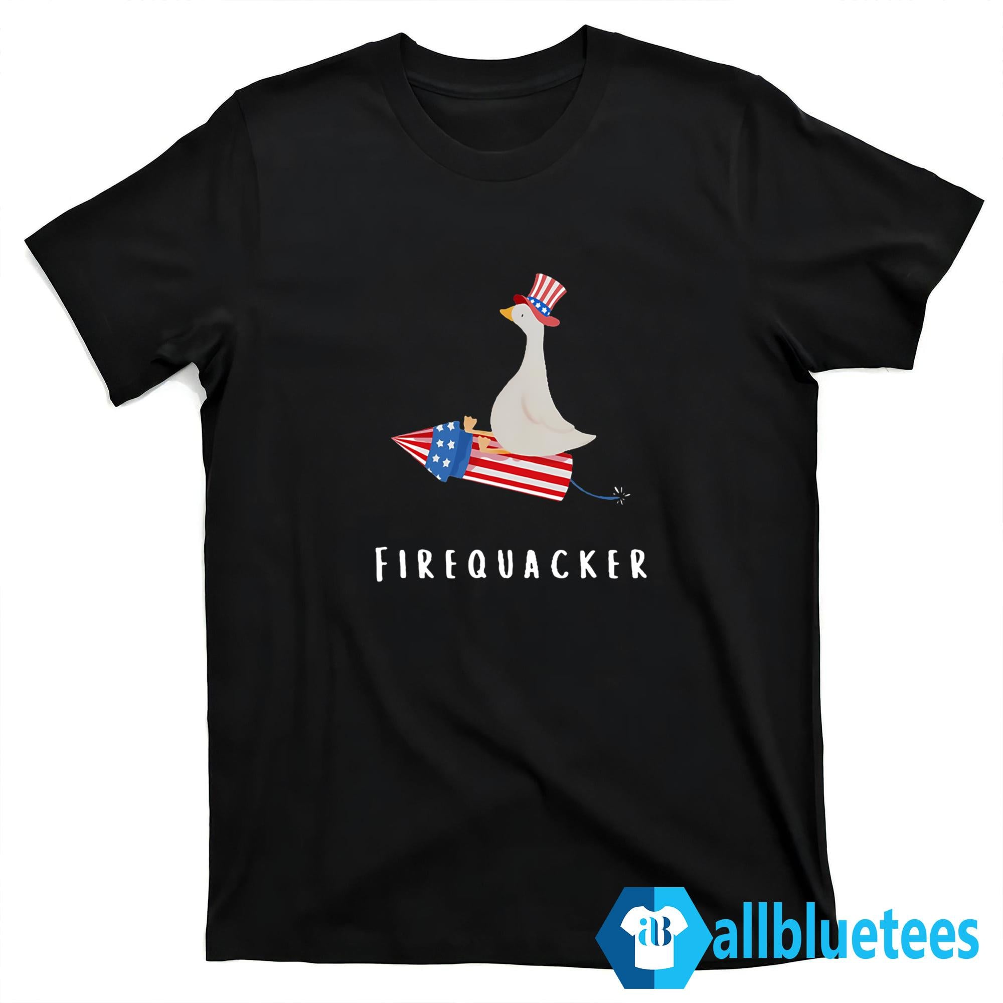 Goose Fourth Of July Firequacker Independence Day Shirt