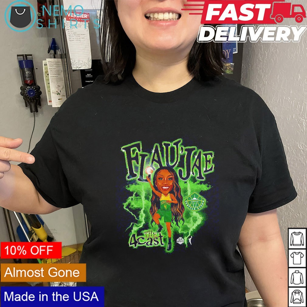 Flau’jae Johnson Seattle Storm the 4 cast caricature player shirt