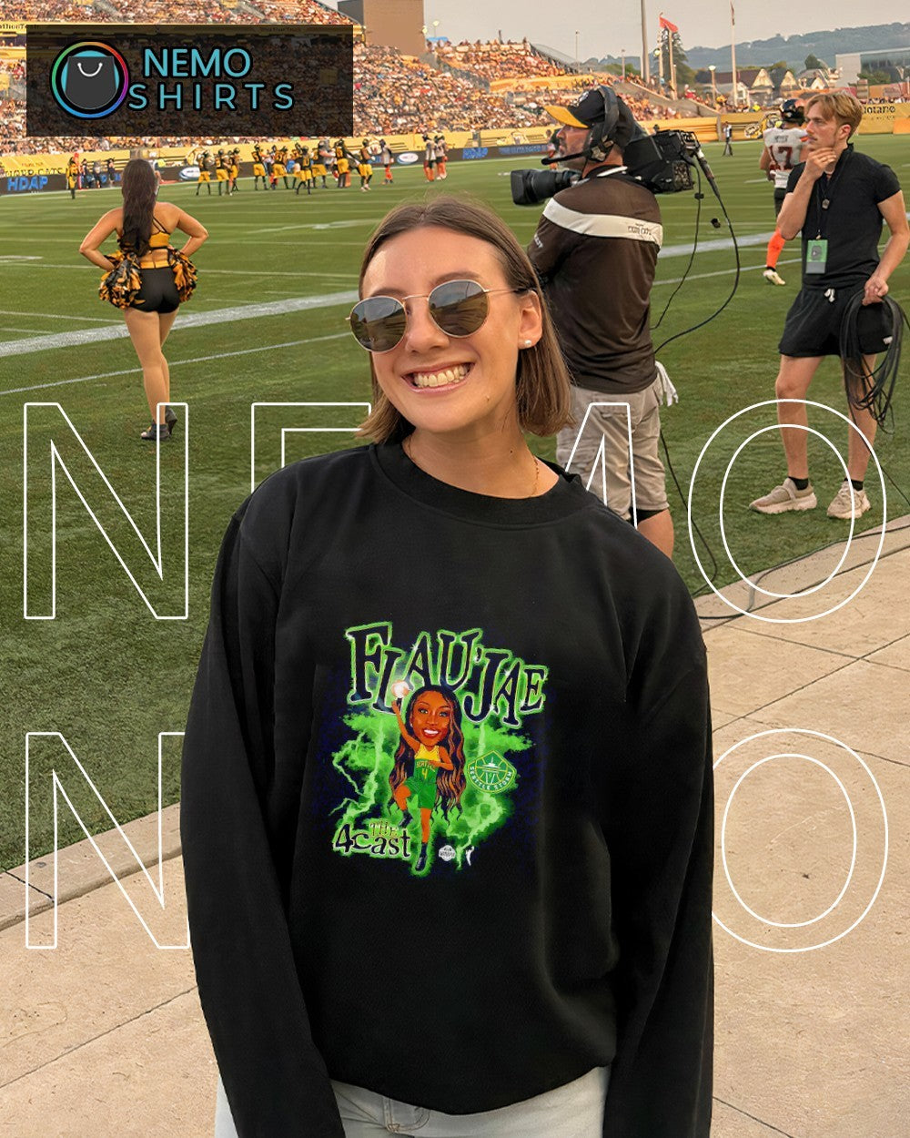 Flau’jae Johnson Seattle Storm the 4 cast caricature player shirt