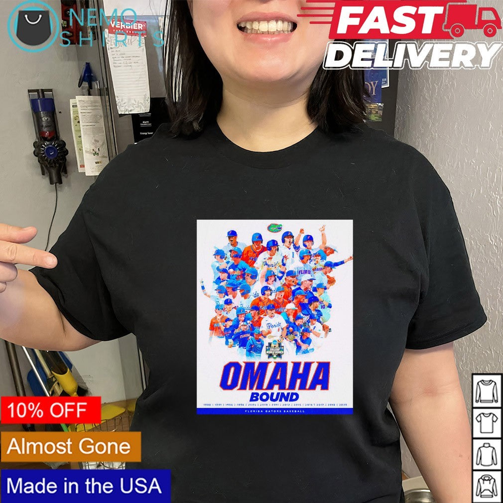 Florida Gators Omaha bound 2026 NCAA World Series baseball shirt