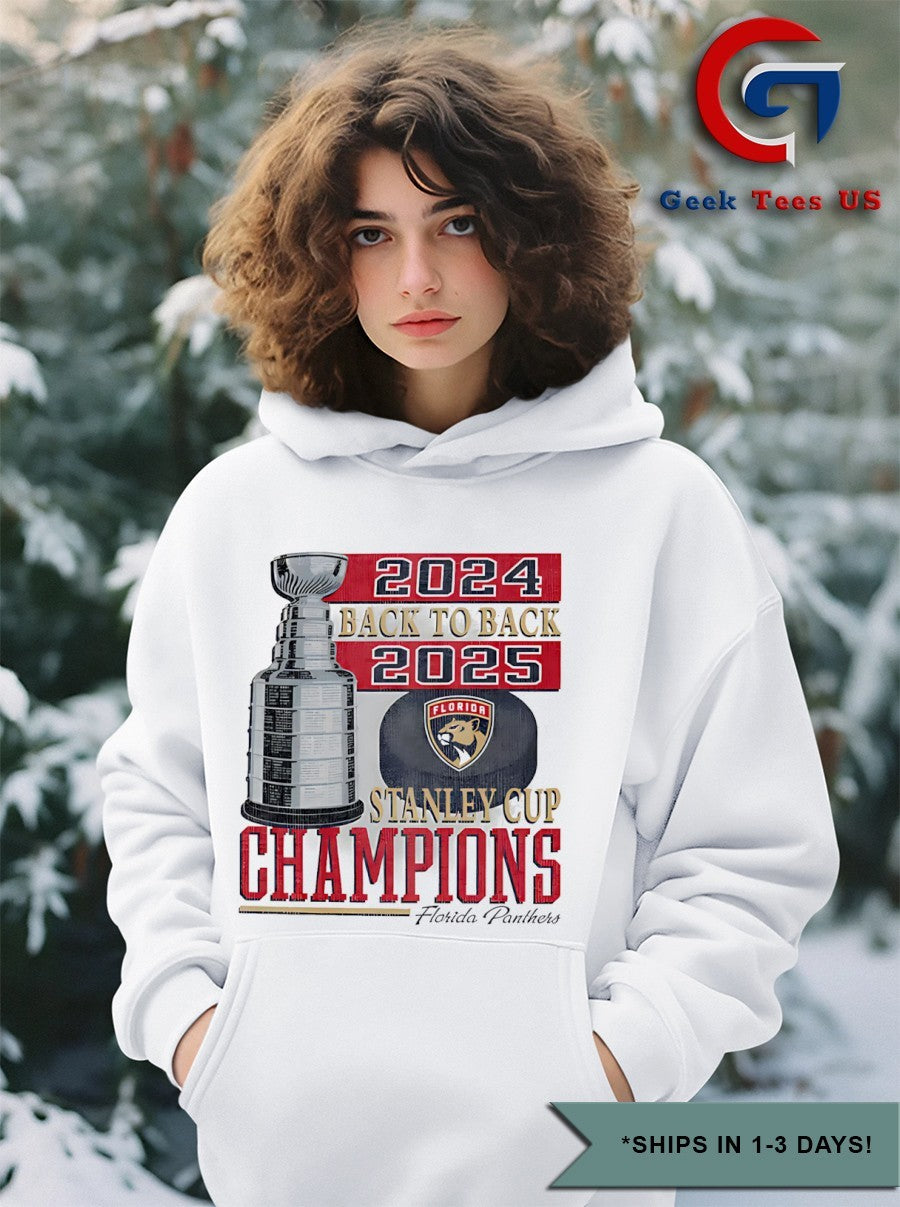 Florida Panthers back to back 2024-2025 Stanley Cup Champions shirt