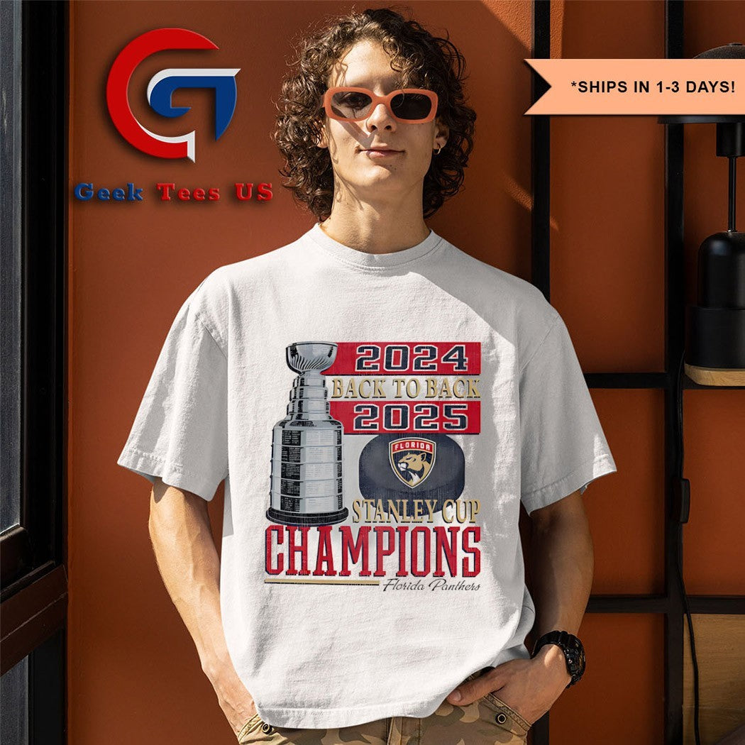 Florida Panthers back to back 2024-2025 Stanley Cup Champions shirt