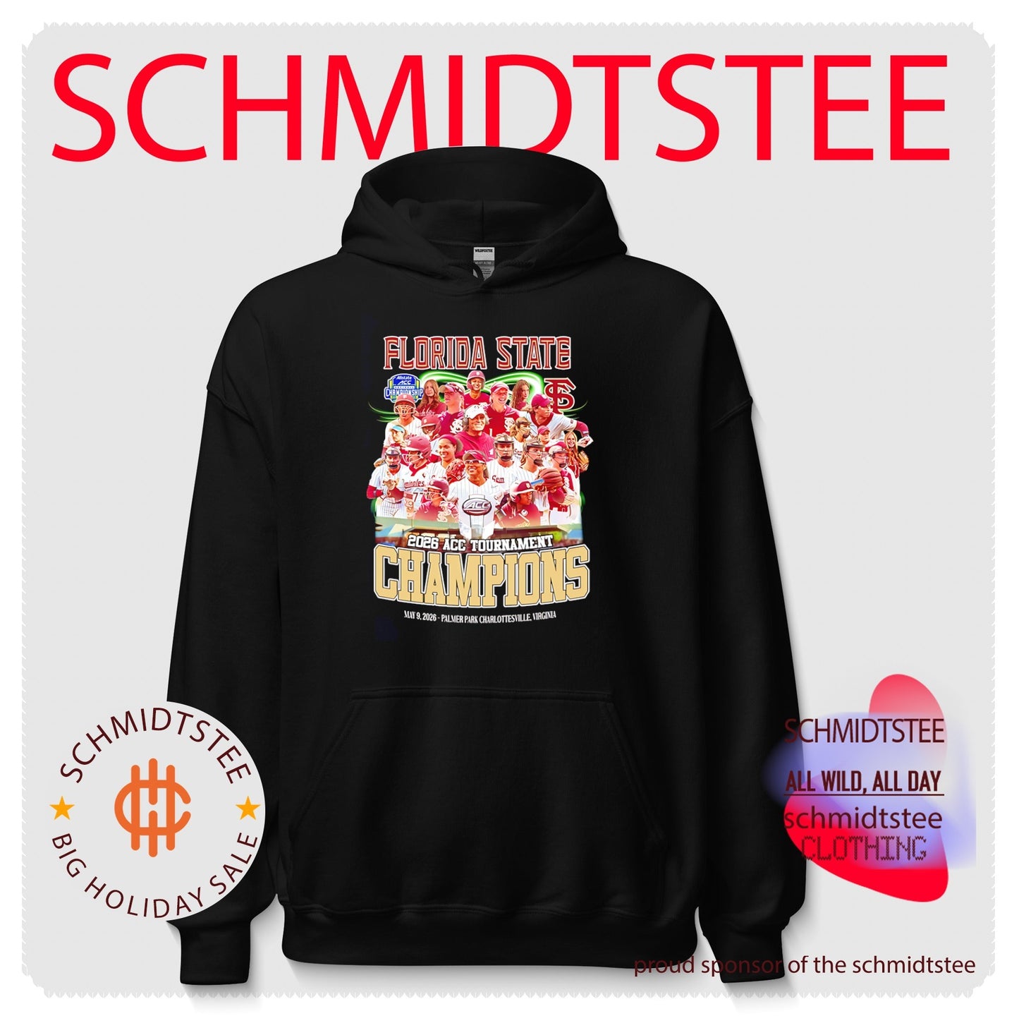 Florida State Seminoles softball 2026 Acc Tournament Champions team collage shirt