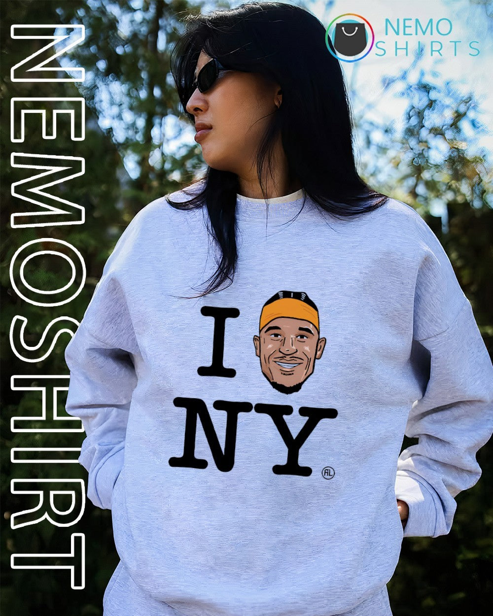 Josh Hart I love NY head graphic shirt