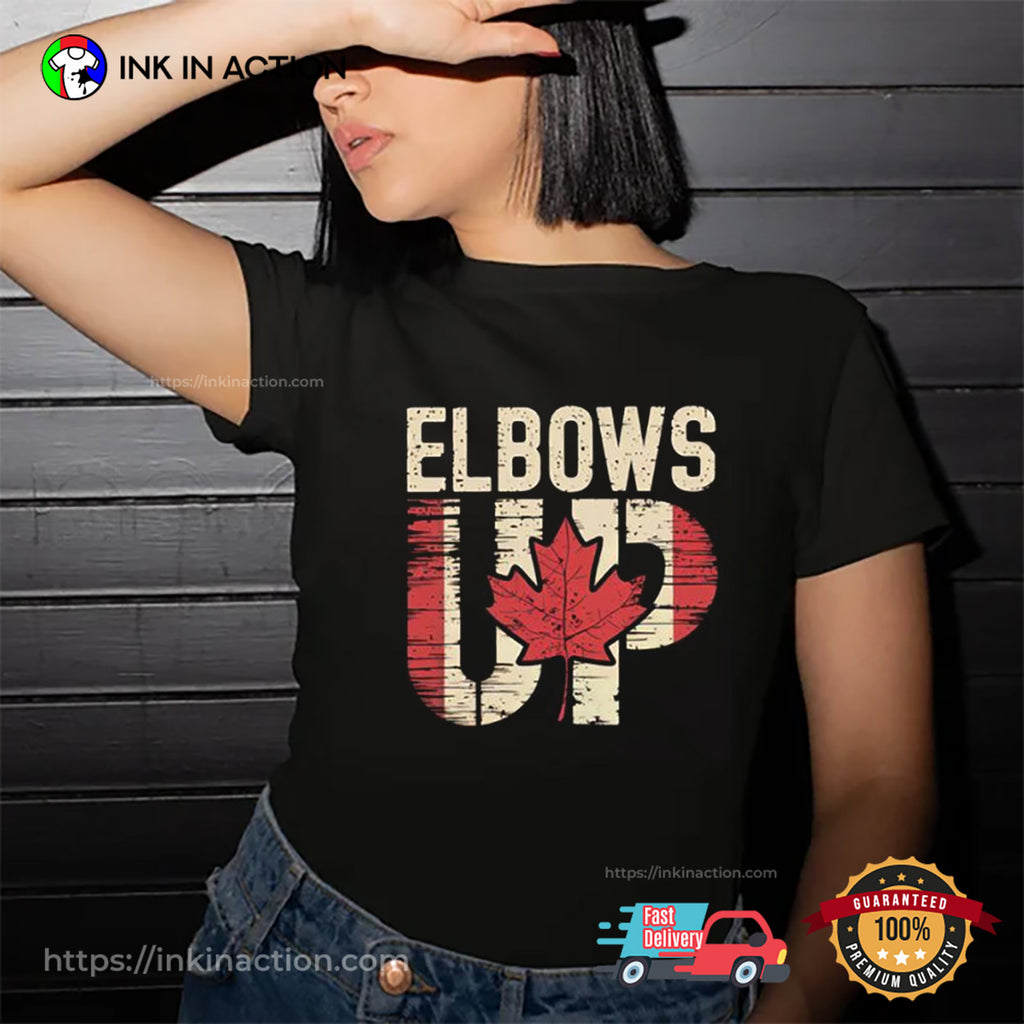 For Canada Elbows Up Retro Style T-shirt
