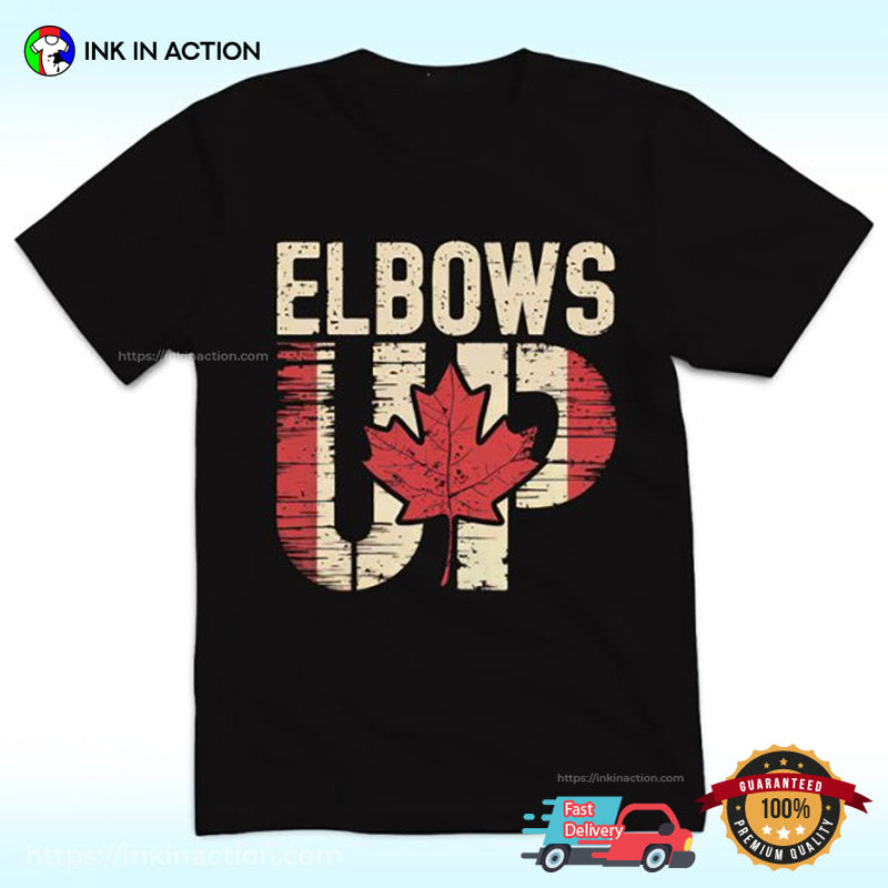 For Canada Elbows Up Retro Style T-shirt