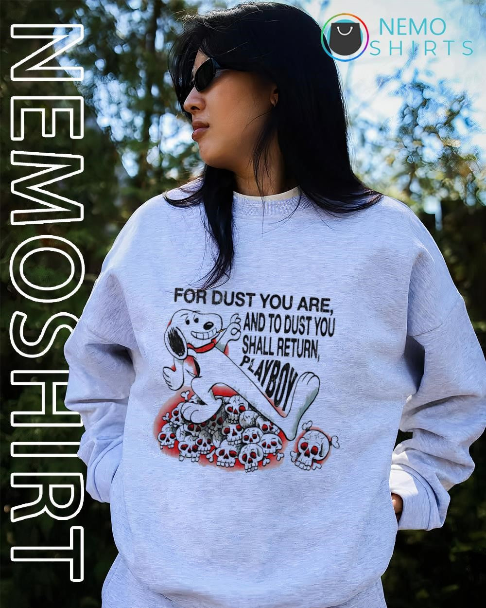 For dust you are and to dust you shall return playboy Snoopy shirt