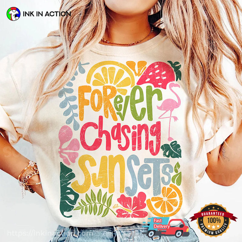 Forever Chasing Sunsets Boho Floral Shirt
