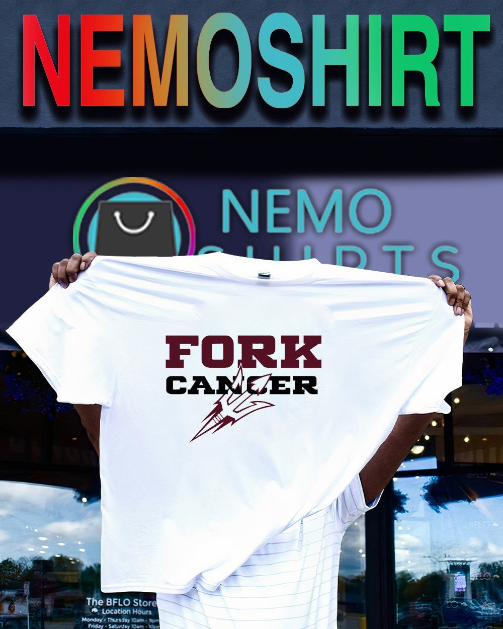 Fork caner Arizona State Sun Devils shirt